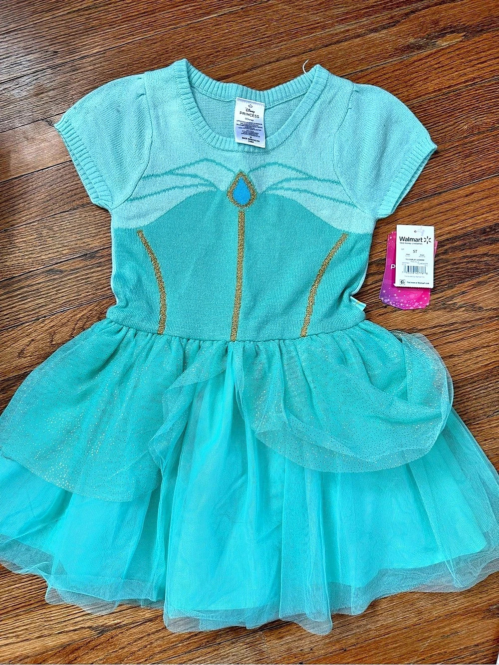 Toddler Princess Jasmine Cosplay Dress. NWT.